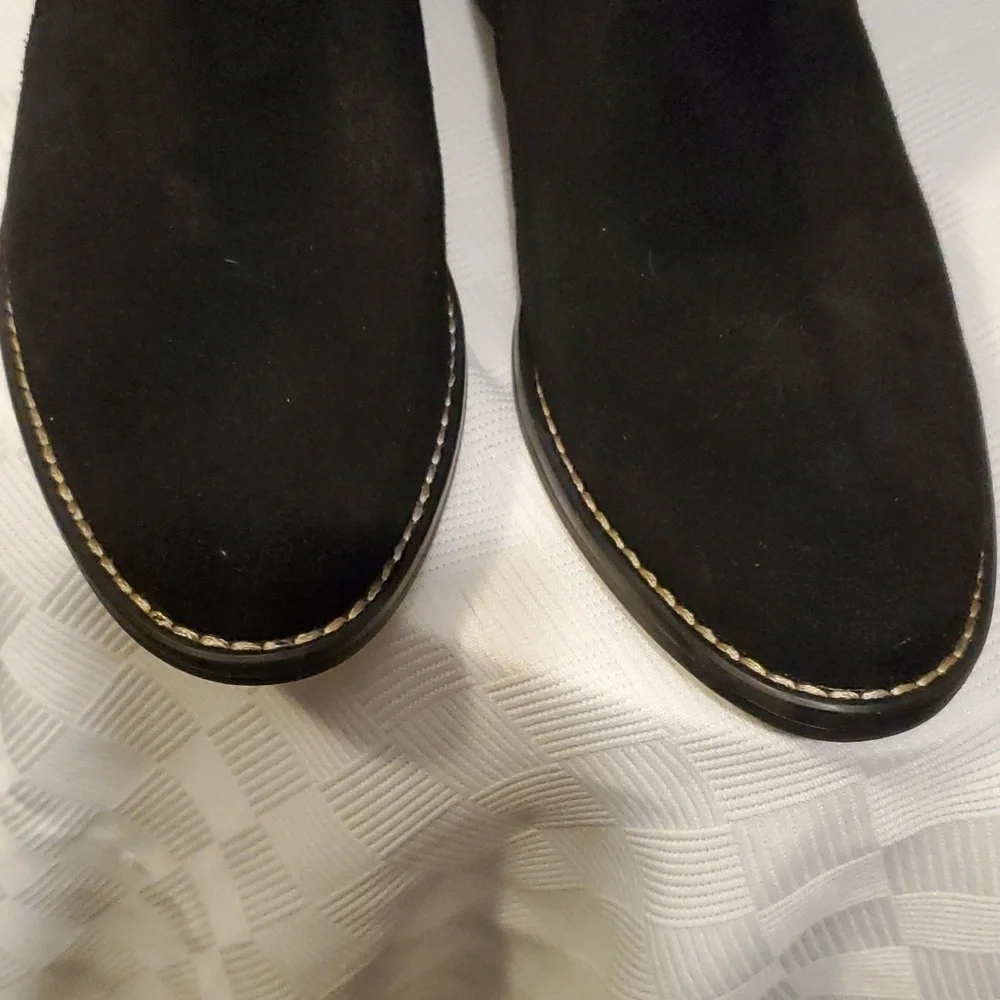 White Mountain Women's Side Zip Suede Leather Ankle Boot - Picture 3 of 8